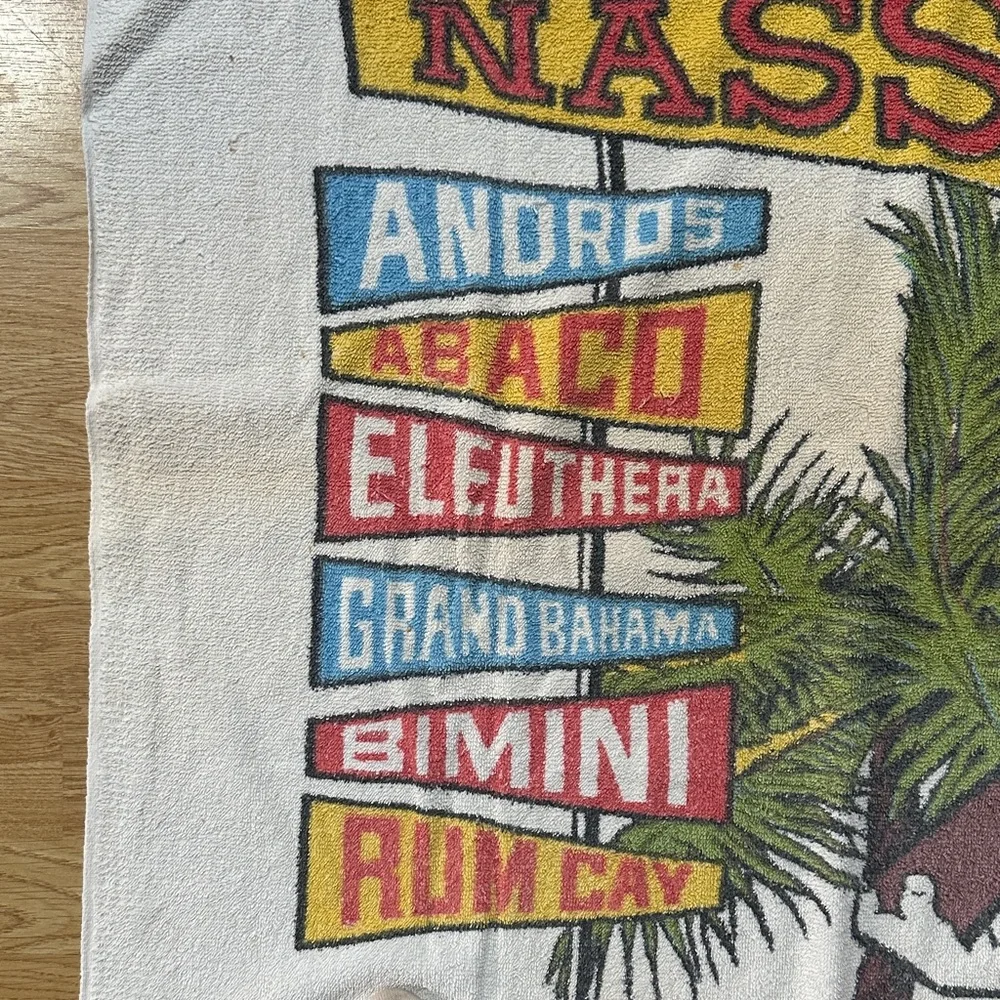 Vintage Nassau in the Bahamas Beach Towel